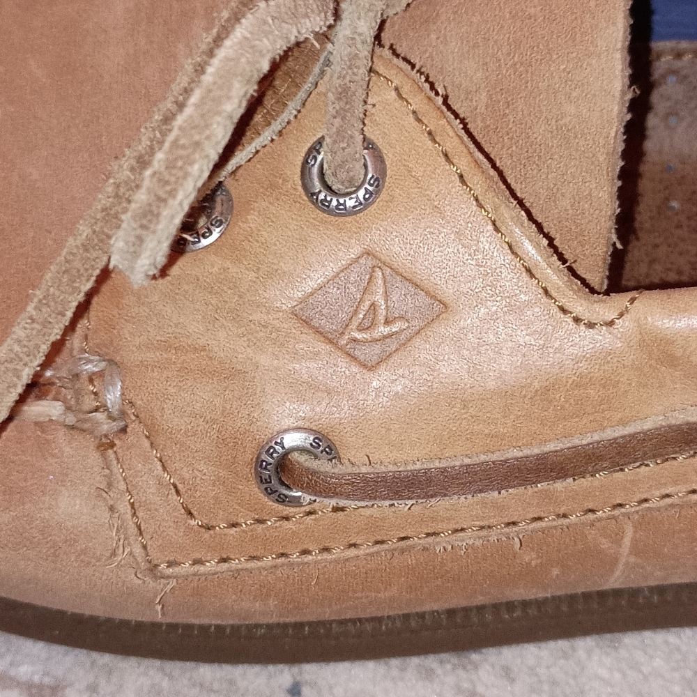 Sperry Brown Leather Lace Up Boat Shoes Men's Size 11.5 W - Picture 7 of 11